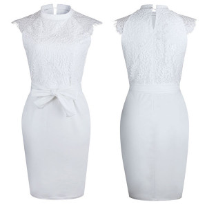 Mini čipkana haljina olovka kroja veličina standardni M(38)