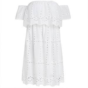 Mini vintage haljina otvorenih ramena