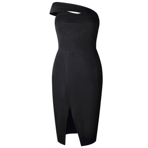 Bandeau haljina olovka kroja s izrezom