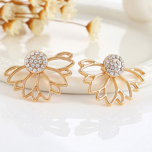 Cvjetne naušnice s cirkonima