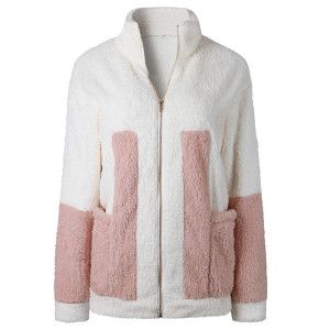 Medo dvobojna čupava jakna