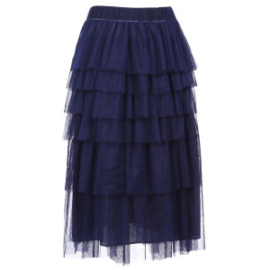 Tutu suknja od tila s asimetričnim volanima