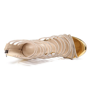 Gladijator zlatne sandale s kristalima VELIČINA 38