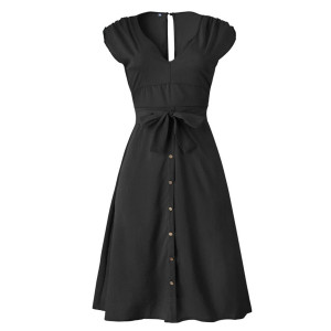 Midi casual haljina na V izrez M veličina