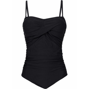 Jednodijelni nabrani kupaći kostim s efektom vizualnog oblikovanja tijela VELIČINA M/38