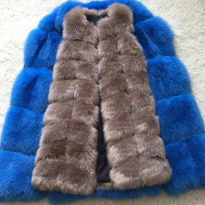 Krzneni prsluk duljine 90cm *limitirana kolekcija* VELIČINA S